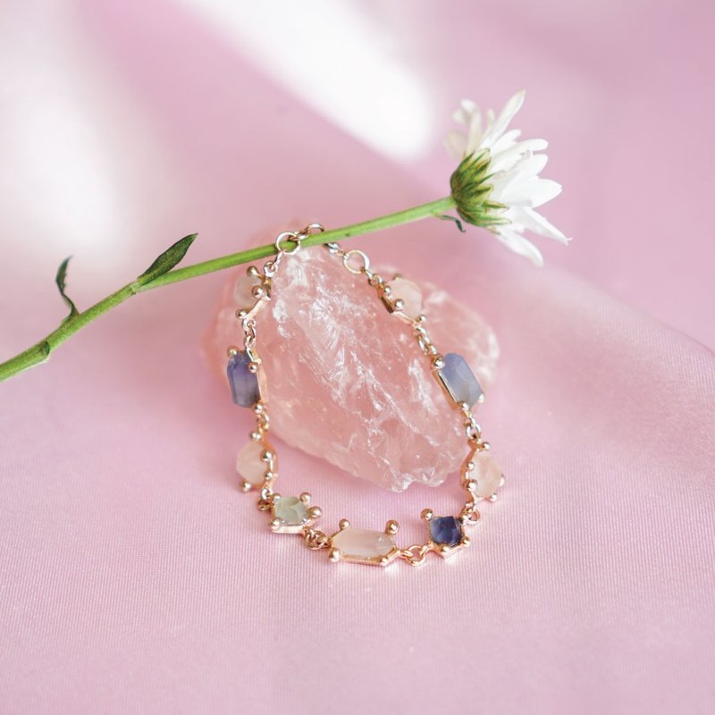 Audrey Bracelet - 手链/手环 - 半宝石 粉红色