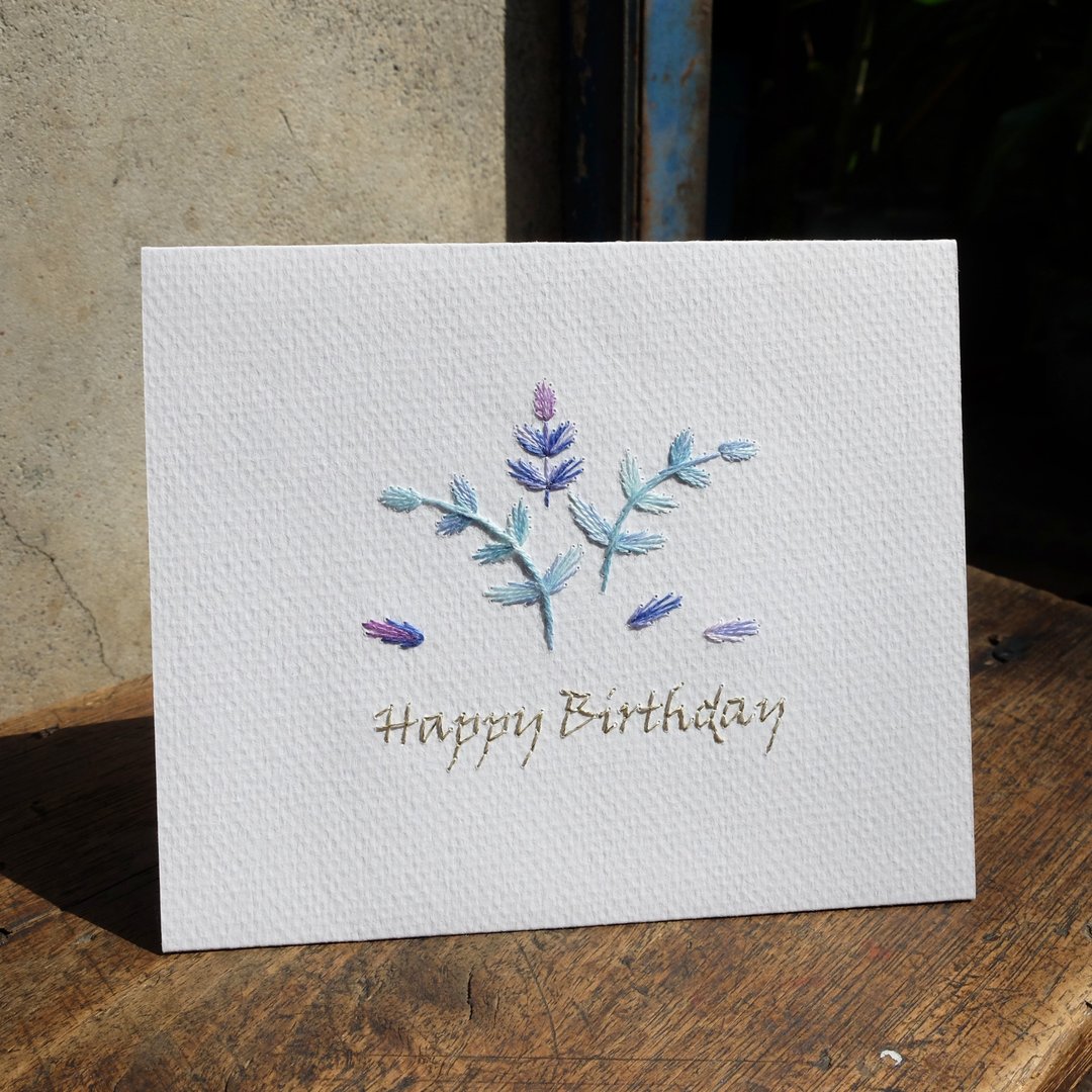 【纸绣卡】生日卡 - 卡片/明信片 - 纸 