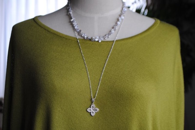 Pinkoi 代购 - 【订做】淡水罂粟珍珠蕾丝长项链套装 - 项链 - 其他金属 