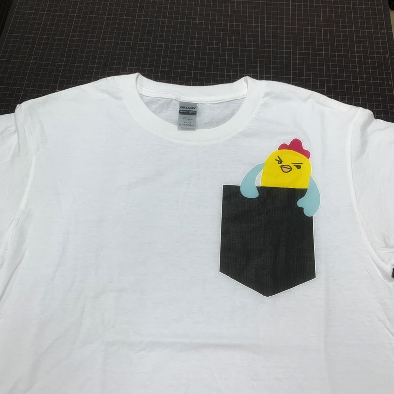 JMKFC 常规款烫画 Tee - 口袋鸡 - 中性连帽卫衣/T 恤 - 棉．麻 多色