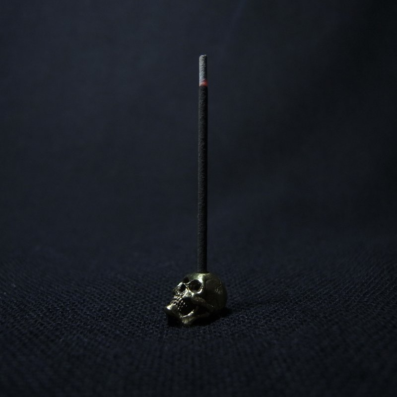 黄铜骷髅香插 骷髅 髑髅 骨头 送礼 交换礼物 - 其他 - 铜/黄铜 金色