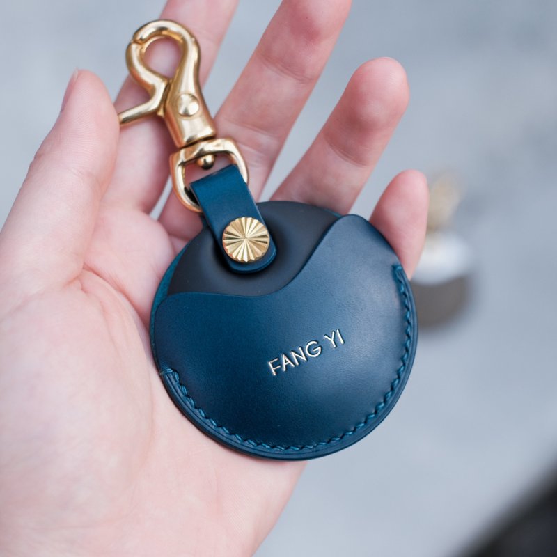 【寓吉】gogoro/gogoro2 钥匙专用皮套 Key holder / buttero深蓝 - 钥匙链/钥匙包 - 真皮 蓝色