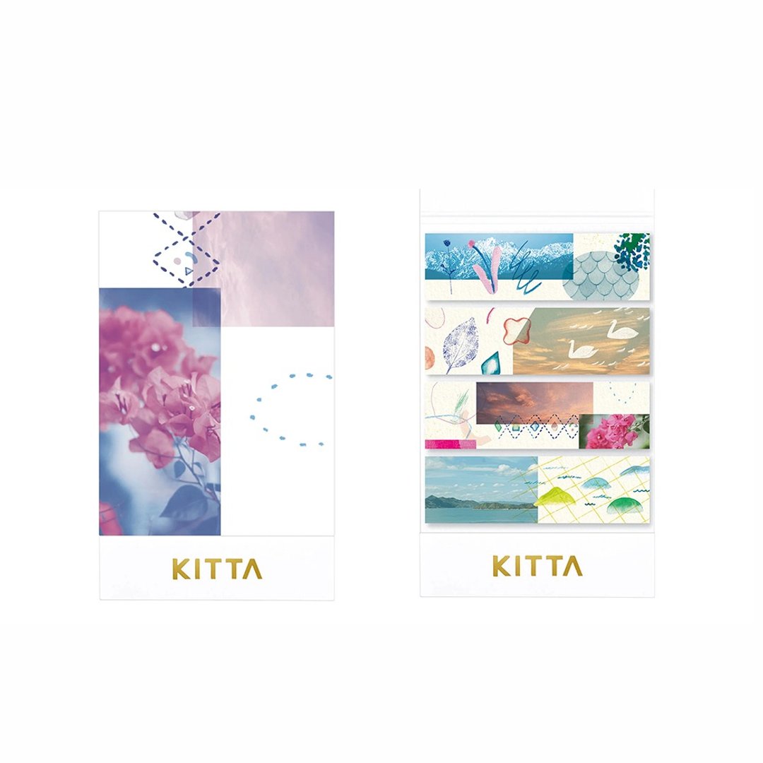 KING JIM KITTA 随身携带和纸胶带 第 15 弹/ 拼贴/ 东出桂奈设计款 - 贴纸 - 纸 多色