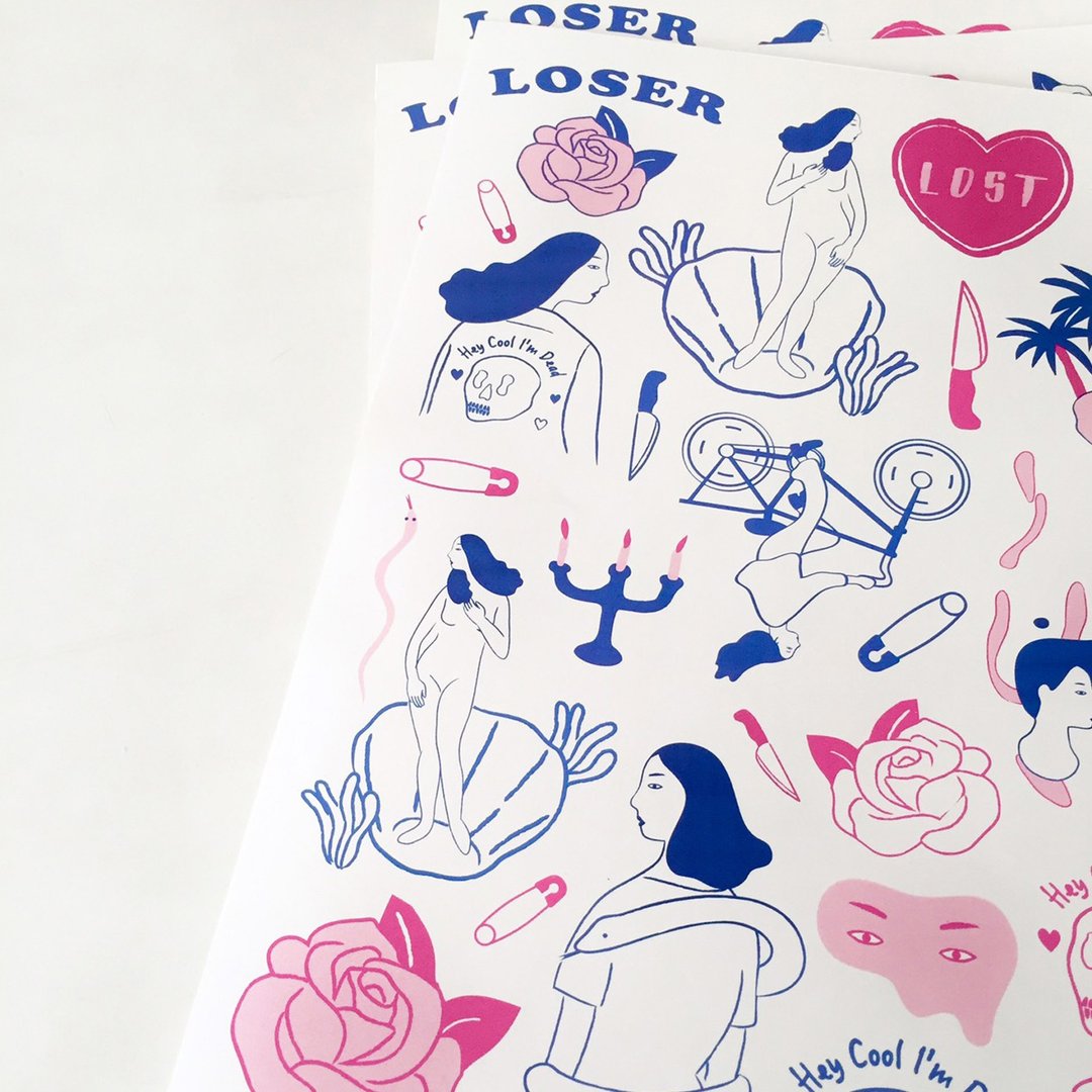 Hurt Is Good Sticker - 贴纸 - 纸 蓝色