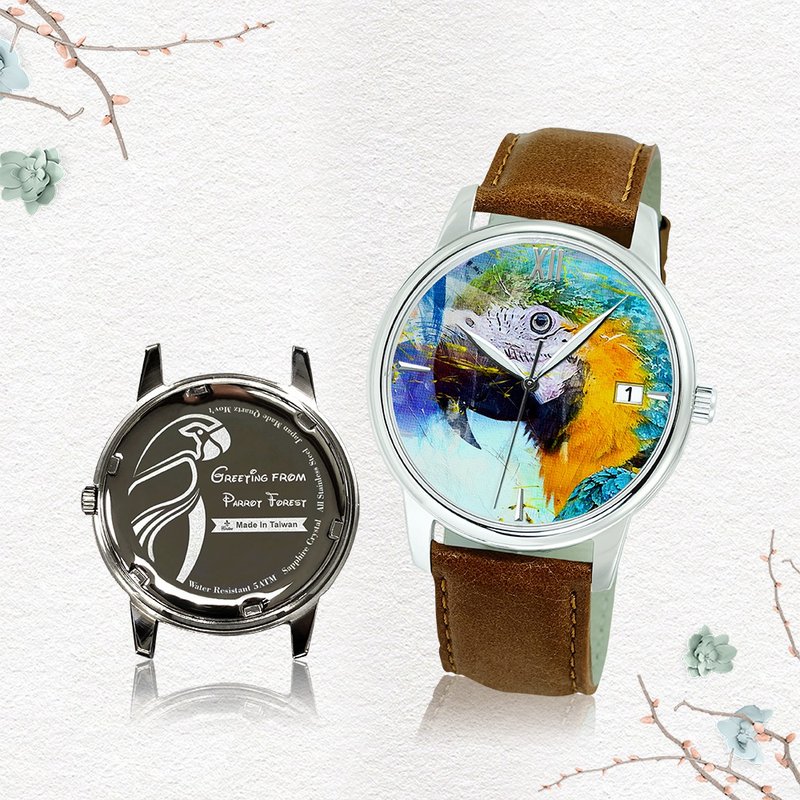 【手表定制】41 mm 8207MS 钢色 (表面+底盖设计订制) - 男表/中性表 - 不锈钢 