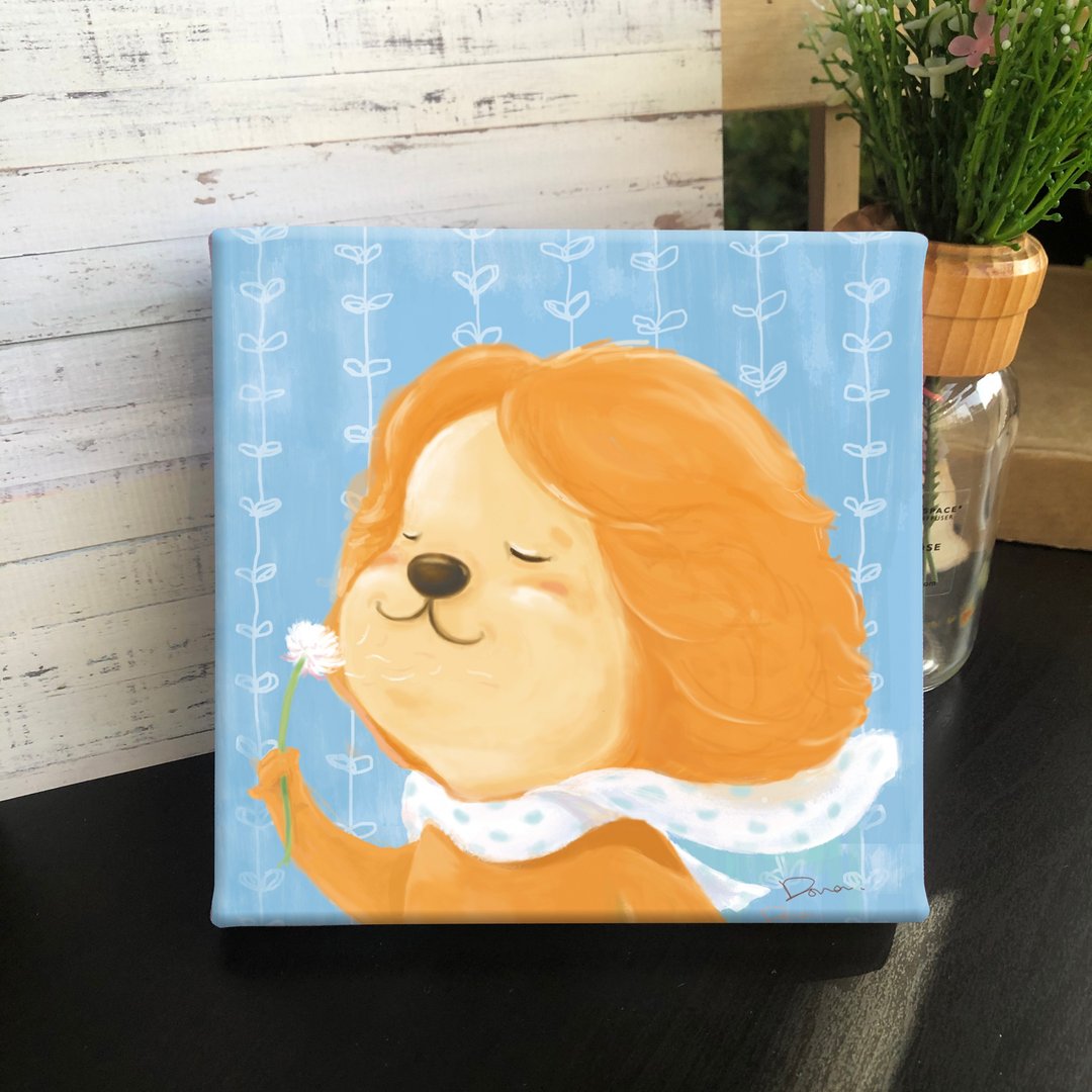 春风吹拂 无框画 复制画 壁饰 摆饰 狮子 - 墙贴/壁贴 - 防水材质 