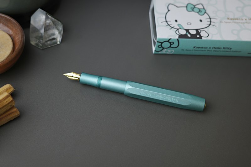 德国 KAWECO x Hello Kitty AL Sport 钢笔2022限量版 银尖 F - 钢笔 - 铝合金 绿色