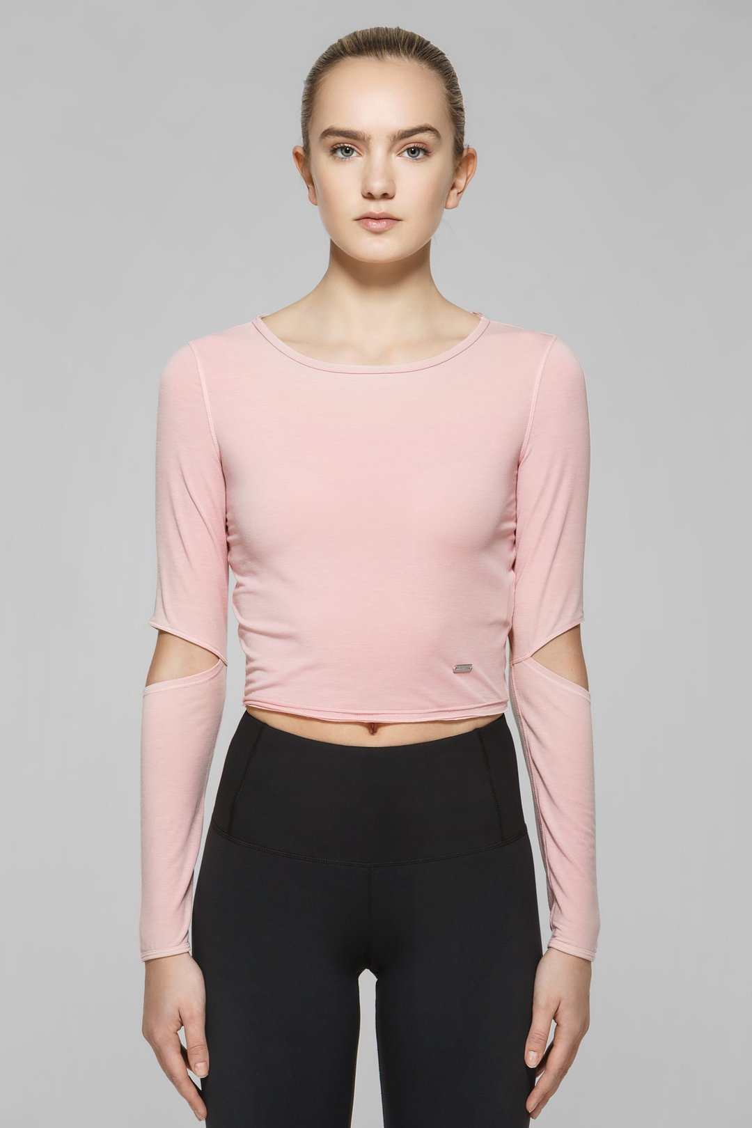 Bianca Cut-Out Crop Top II - 女装运动衣 - 棉 粉红色