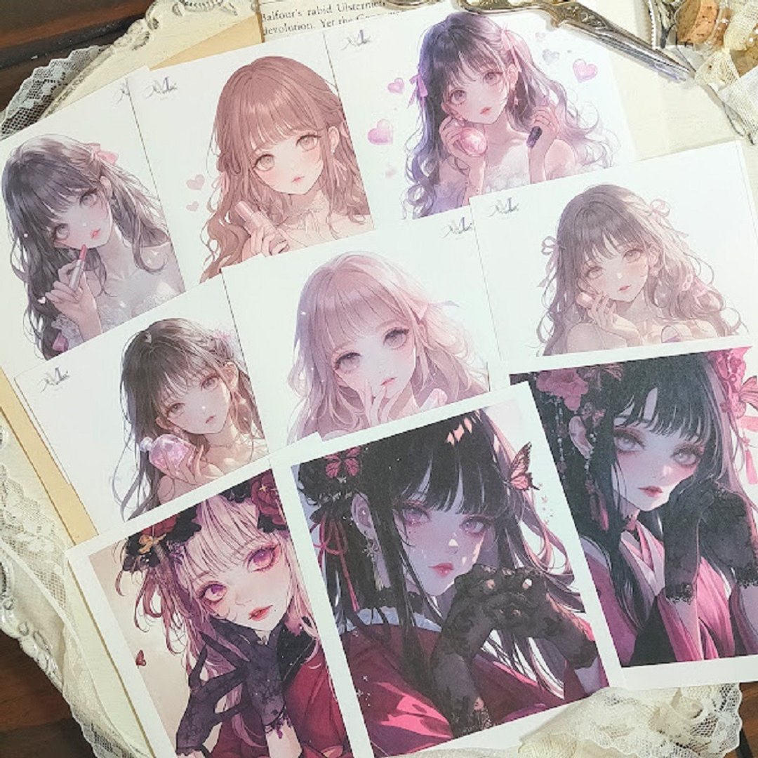 贴纸 组合 时尚 女孩 组合 拼贴素材 拼贴 人物 纸品 大尺寸 拼贴贴纸 - 贴纸 - 纸 