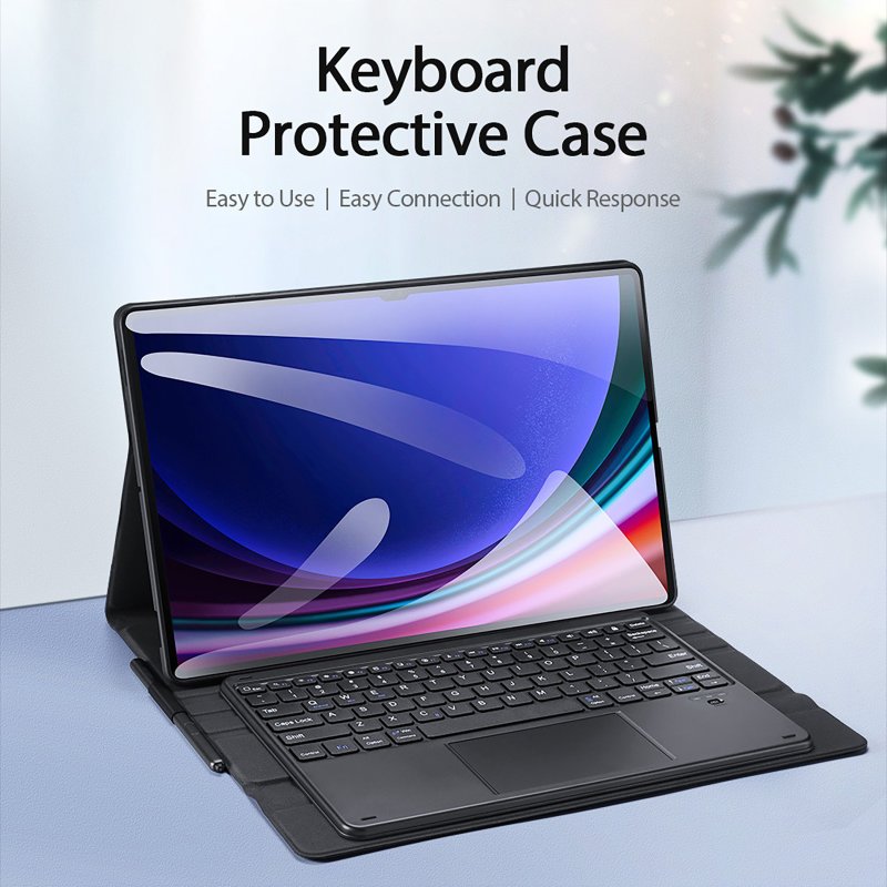 Dux Ducis TK键盘保护壳- Samsung Galaxy Tab S7/S8/S9/S10 系列 - 平板/电脑保护壳 - 聚酯纤维 