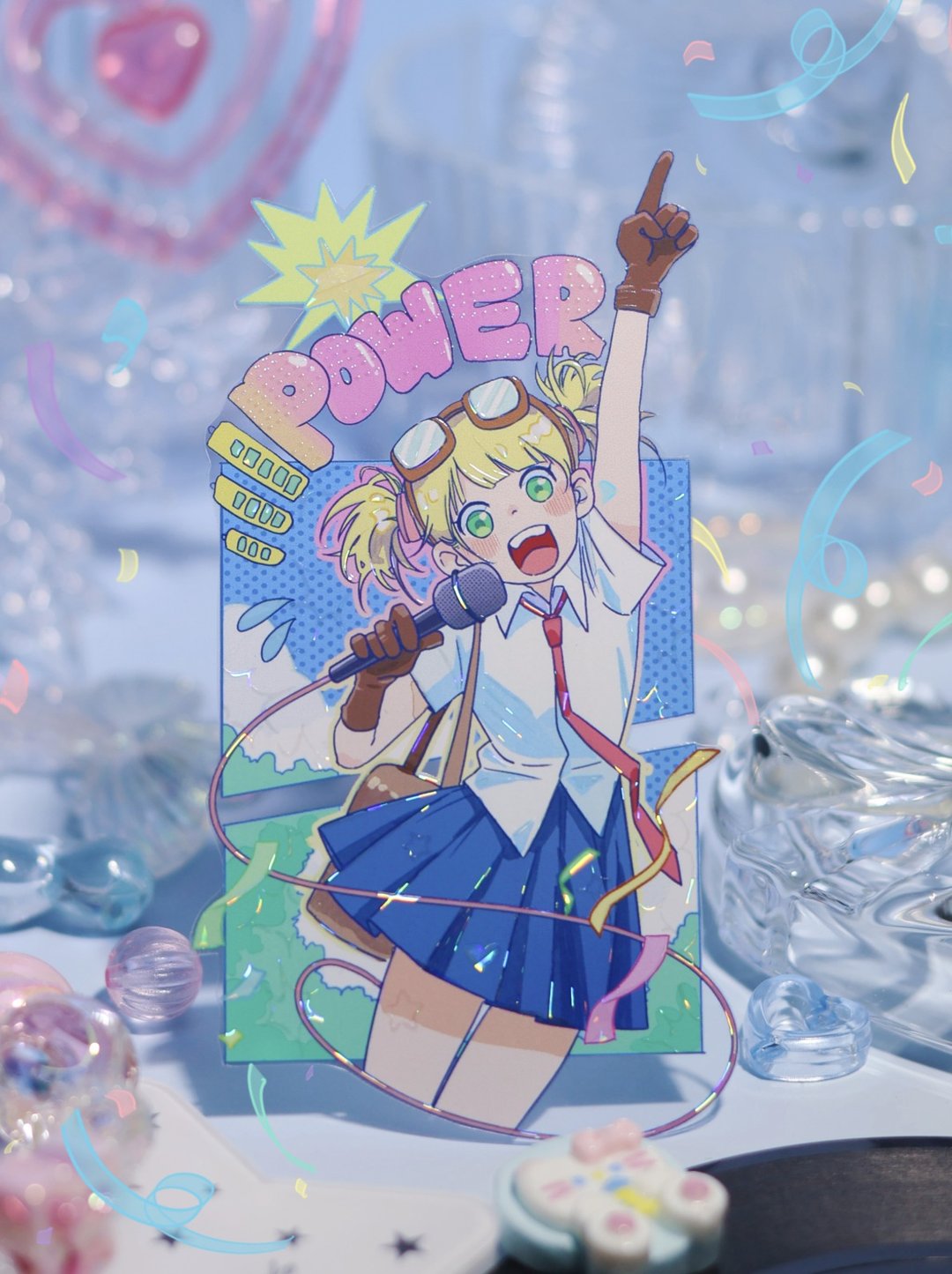 盛夏乐队 少女の心に、夏のバンド PET 紙膠帶 貝殼光 10米卷 - 纸胶带 - 塑料 多色
