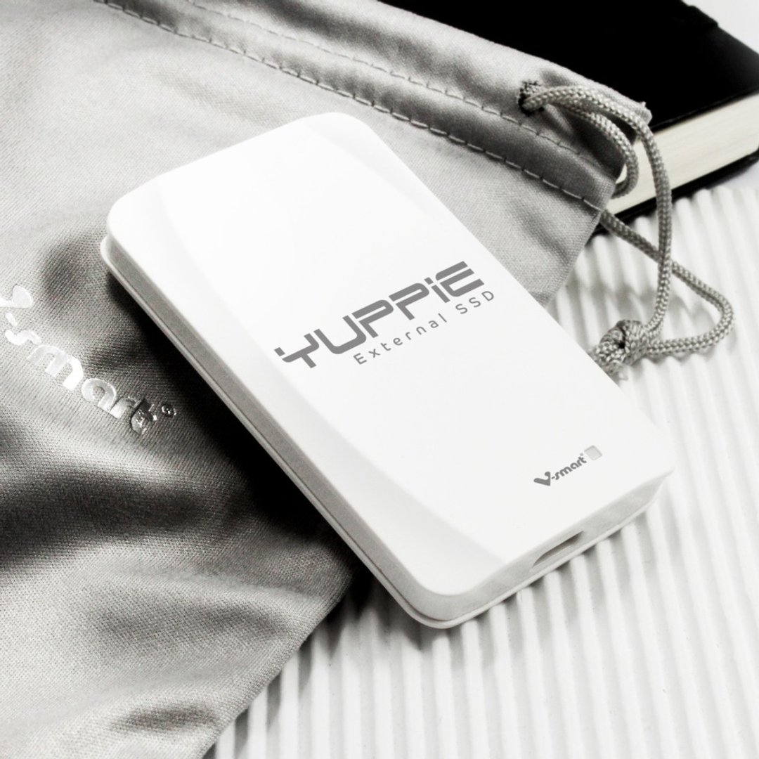 V-smart Yuppie 飙速外接SSD 1TB 经典白 - 电脑配件 - 塑料 白色