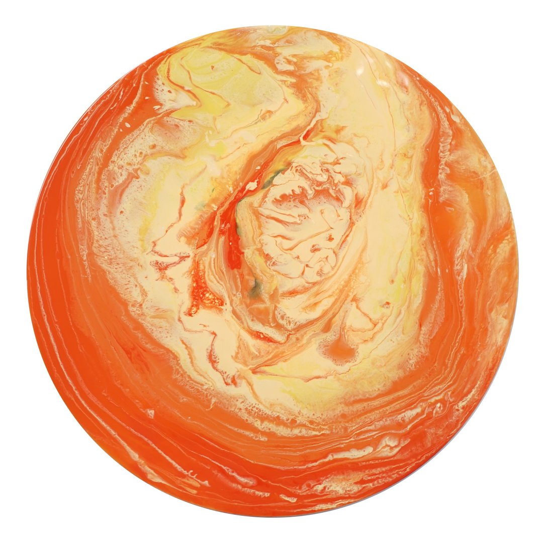 【 Day's eye 夕晨・月球体・手工挂墙装饰】40cm - 摆饰 - 塑料 橘色