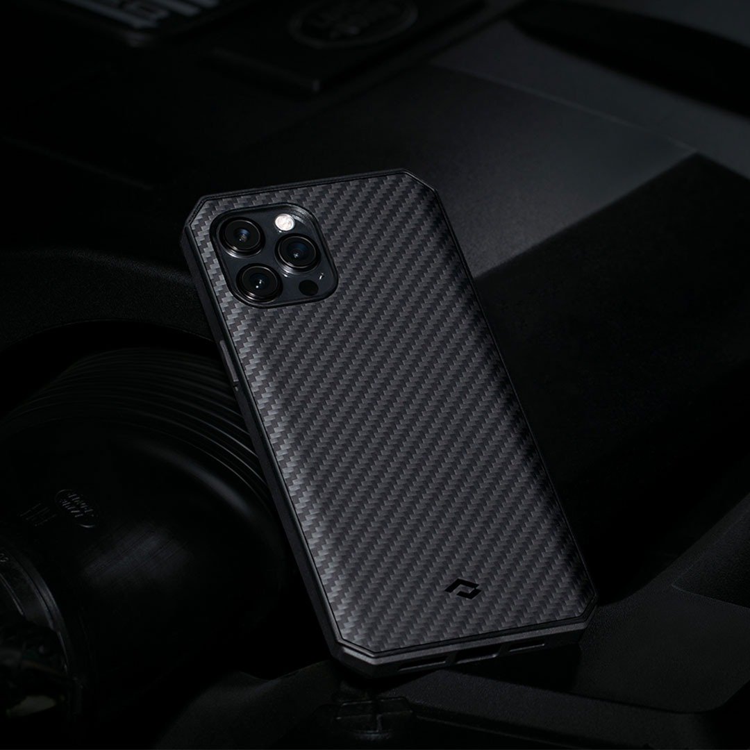 iPhone12 ProMax MagEZ CasePro航太纤维军规磁吸手机壳 - 手机壳/手机套 - 其他人造纤维 黑色