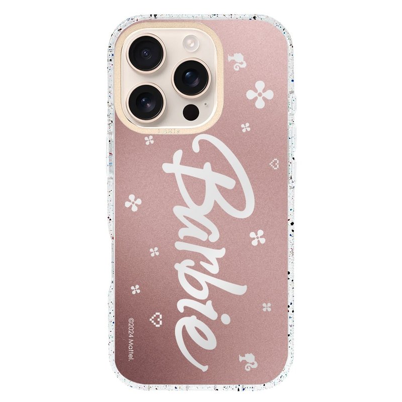 Barbie 镜面复古磨砂 磁吸版 透彩框 iPhone 16 15 14 13 Pro Max - 手机壳/手机套 - 环保材料 银色