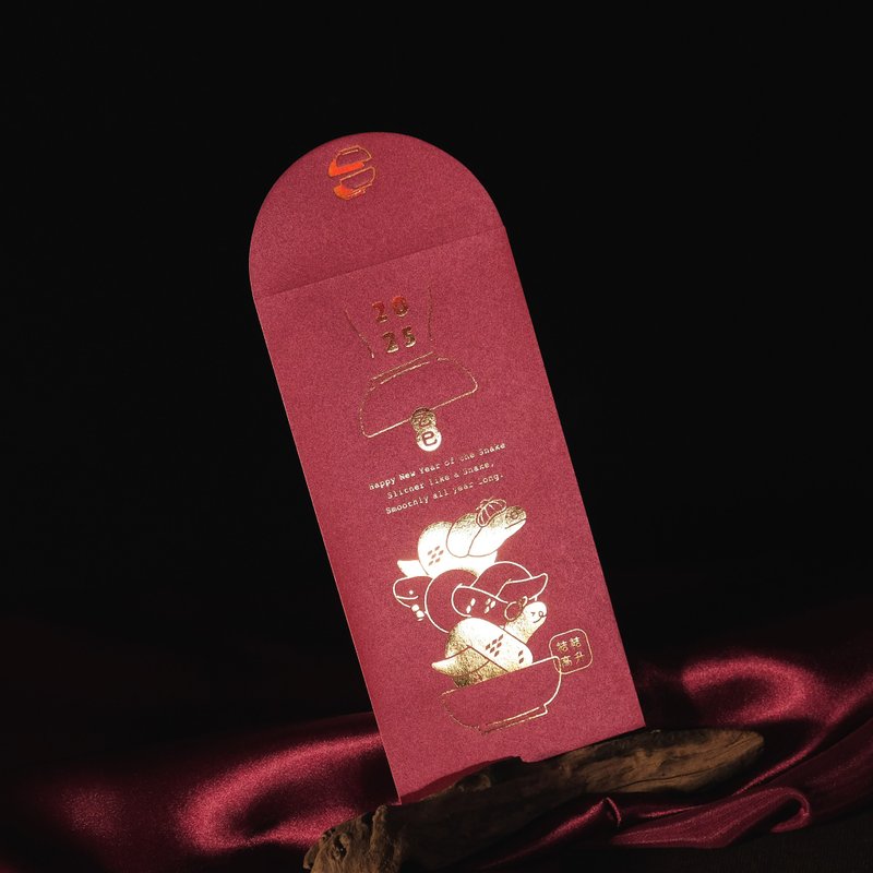 【24H快速出货】2025蛇年 / 红包袋4入&斗方组 - 红包/春联 - 纸 红色