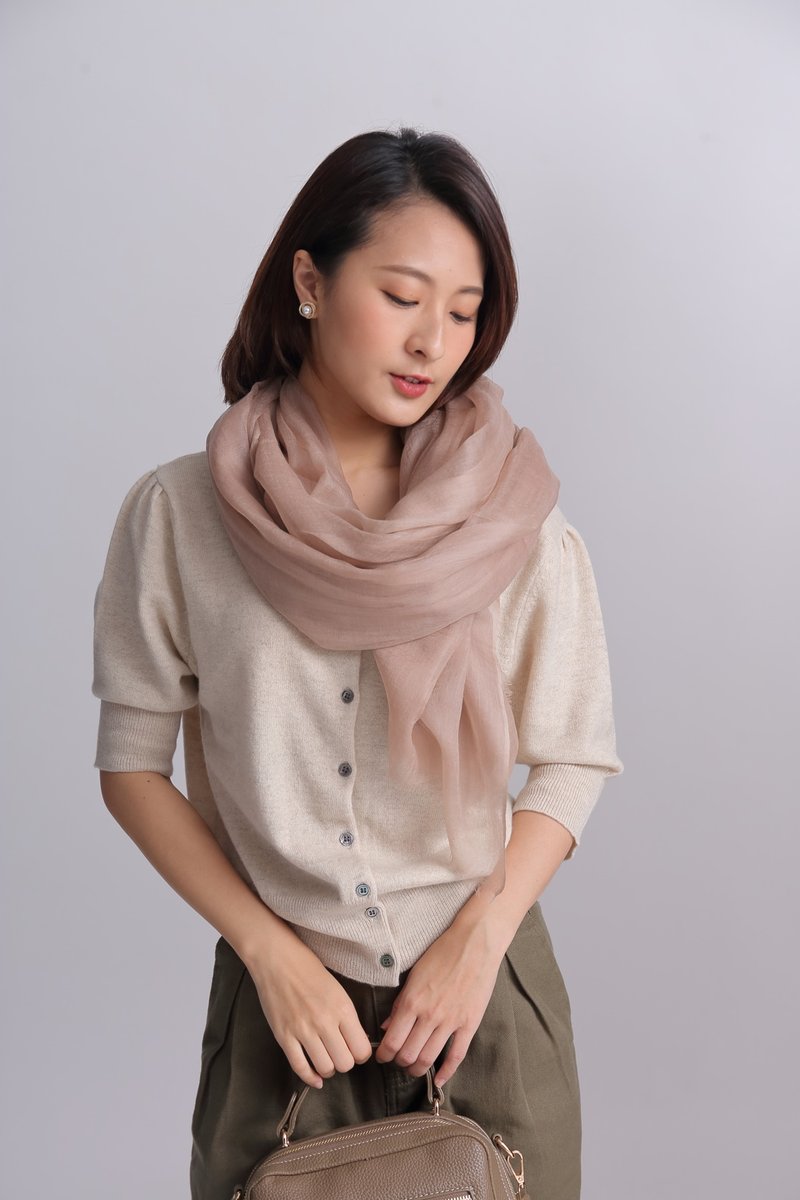 羊绒围巾披肩_Pashmina_出国圣诞礼物 情人闺密生日礼物灵感_奶茶 - 围巾/披肩 - 羊毛 