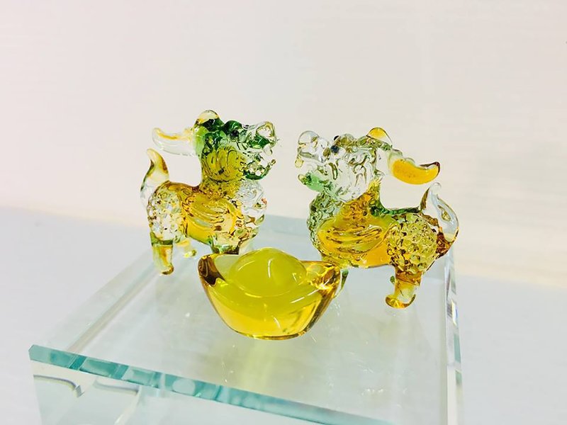 玻璃 招财小貔貅 - 摆饰 - 玻璃 