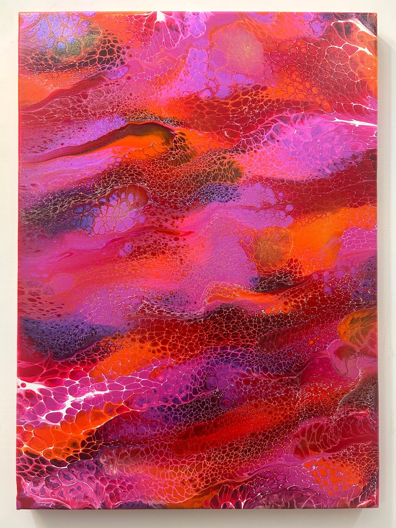 【春意】无框抽象画 - 海报/装饰画/版画 - 颜料 多色