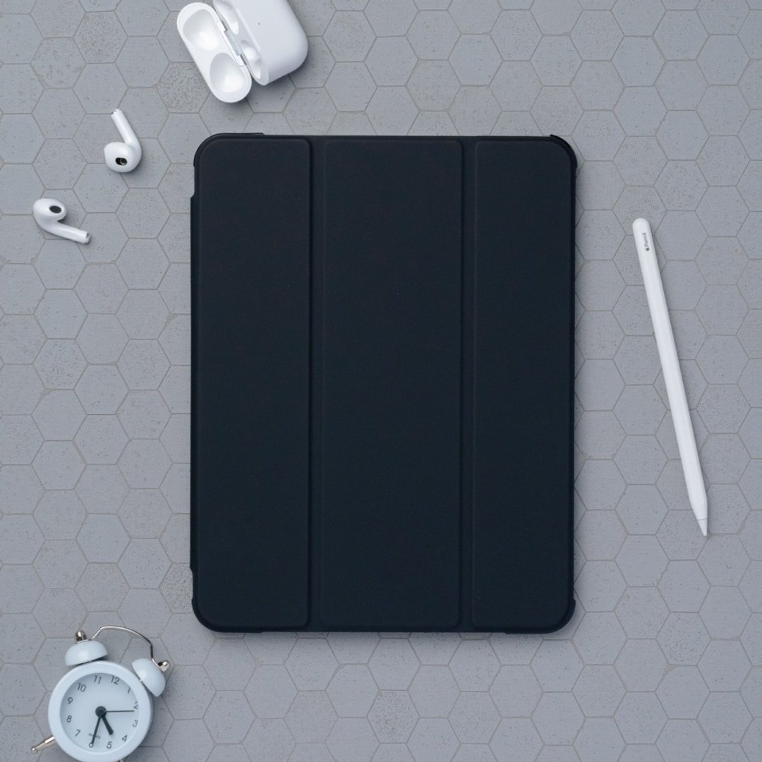 含赠品 | iPad 雾面硬底软边包胶气囊保护壳【素色】左侧笔槽款 - 平板/电脑保护壳 - 其他材质 多色