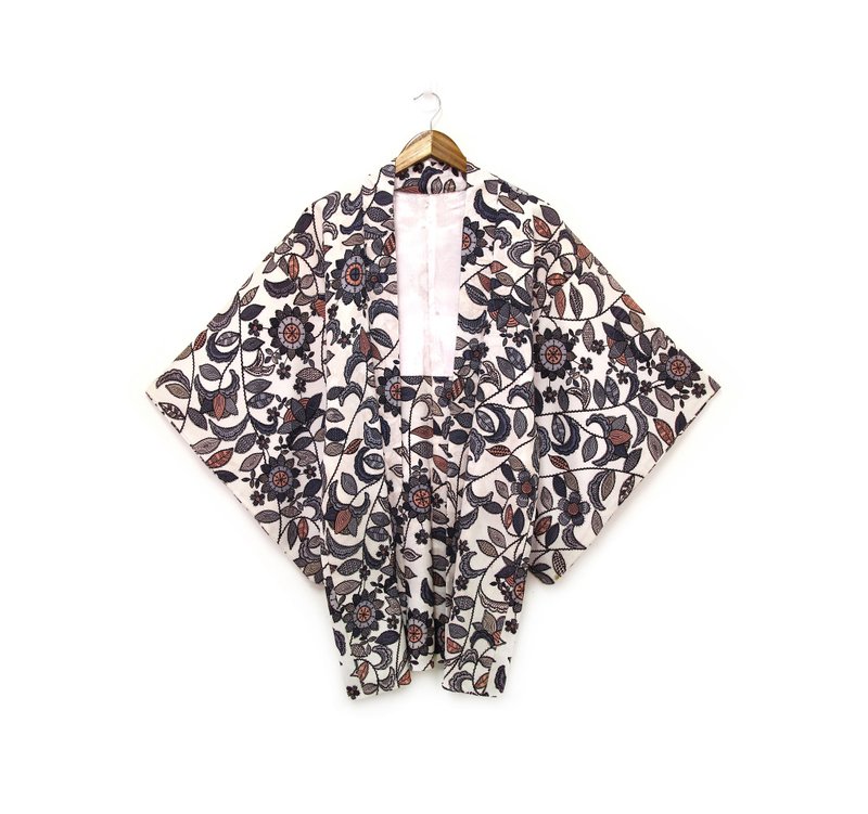 Back to Green::  日本带回正古着羽织 童趣插画  vintage kimono - 女装休闲/机能外套 - 棉．麻 透明