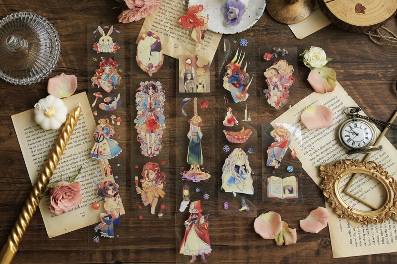 Bloody Sugar 暗黑甜蜜系 和紙膠帶 台灣製 10米卷 - 纸胶带 - 塑料 多色