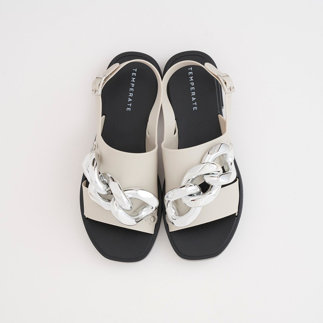 QUINN (ASH) BIG CHAIN PVC SANDALS 粗链条 PVC 凉鞋 - 雨鞋/雨靴 - 防水材质 灰色