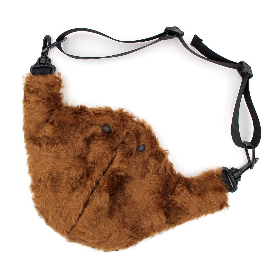seto / creature bag / Middle / Chu-sagari / Teddyfur 2025 - 侧背包/斜挎包 - 聚酯纤维 咖啡色