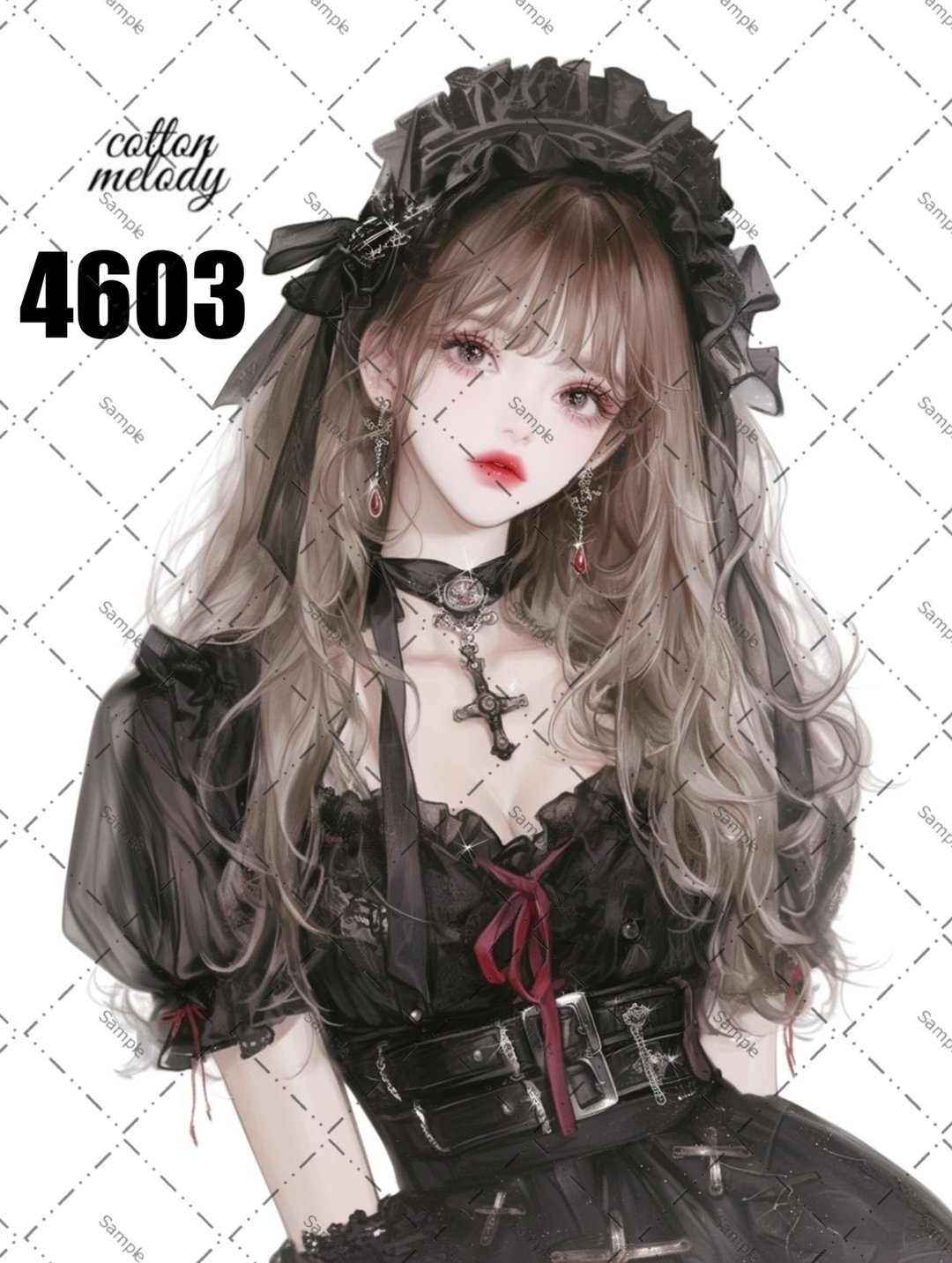 原创贴纸 No.4603 人物贴纸 原创贴纸 原创人物贴纸 装饰贴纸 cotton melody - 贴纸 - 纸 