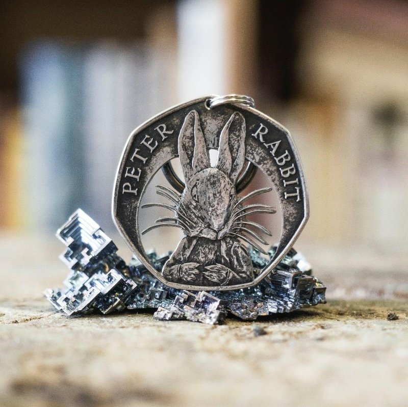 英国彼得兔50p硬币链咀 - 项链 - 铜/黄铜 