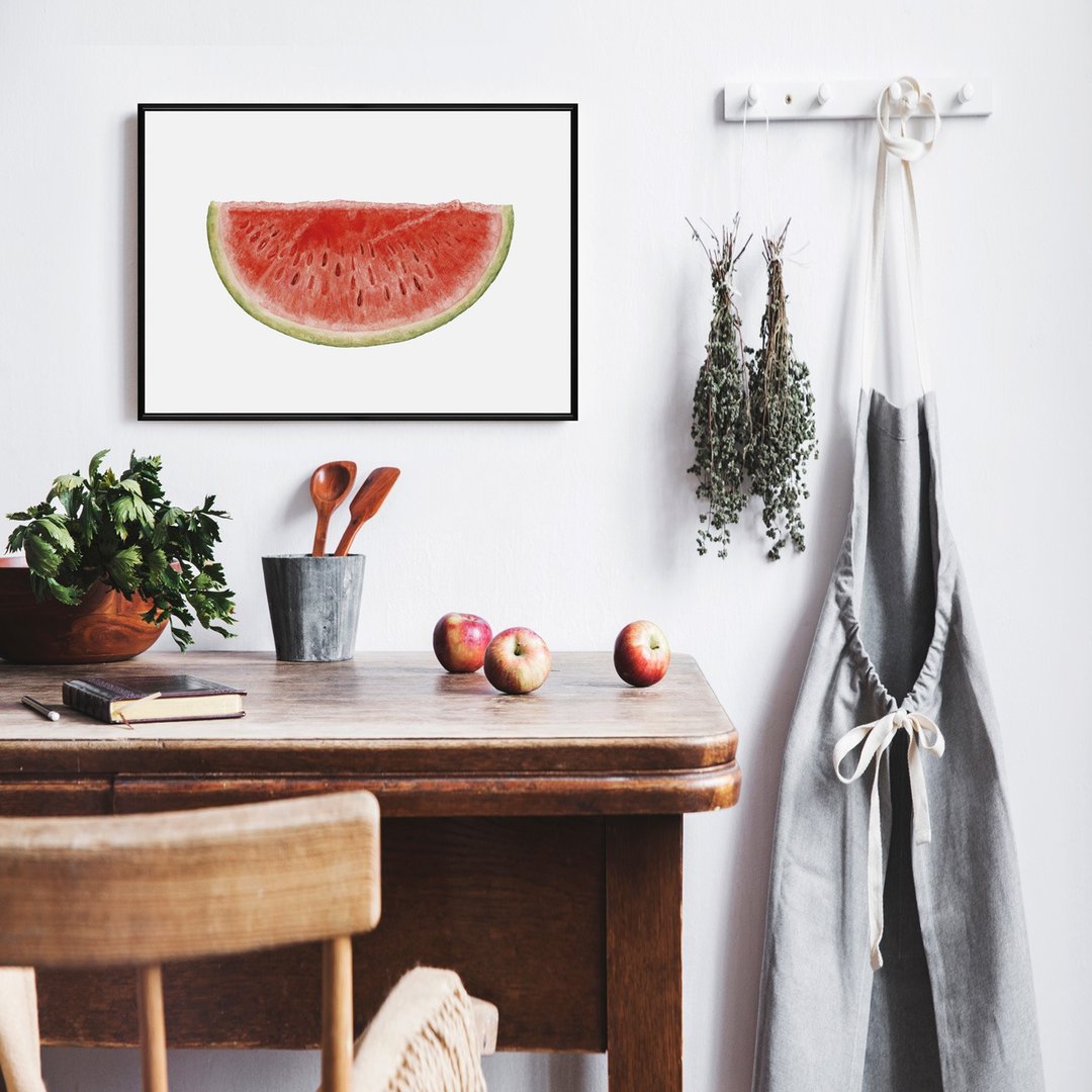 夏日西瓜 - 手绘感水果装饰画/夏天消暑小品/开店礼物/夏天装饰画 - 海报/装饰画/版画 - 棉．麻 多色