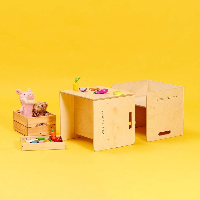 日本KIDDEN HOME - Multi-chair 儿童蒙式成长椅 (大人通用版) - 儿童家具 - 木头 金色