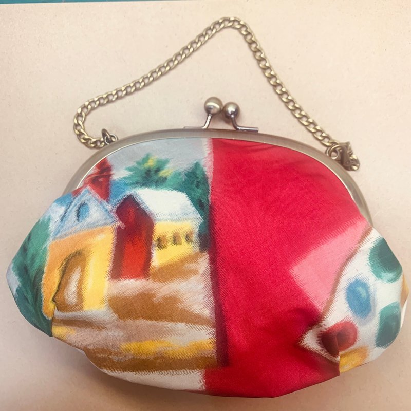 和服改造包 - 手提包/手提袋 - 丝．绢 红色