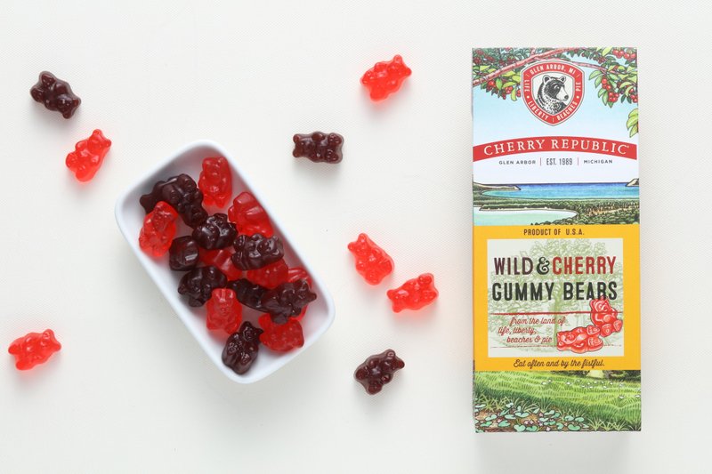 北美黑熊的少女心-樱桃小熊软糖 - 零食/点心 - 新鲜食材 红色