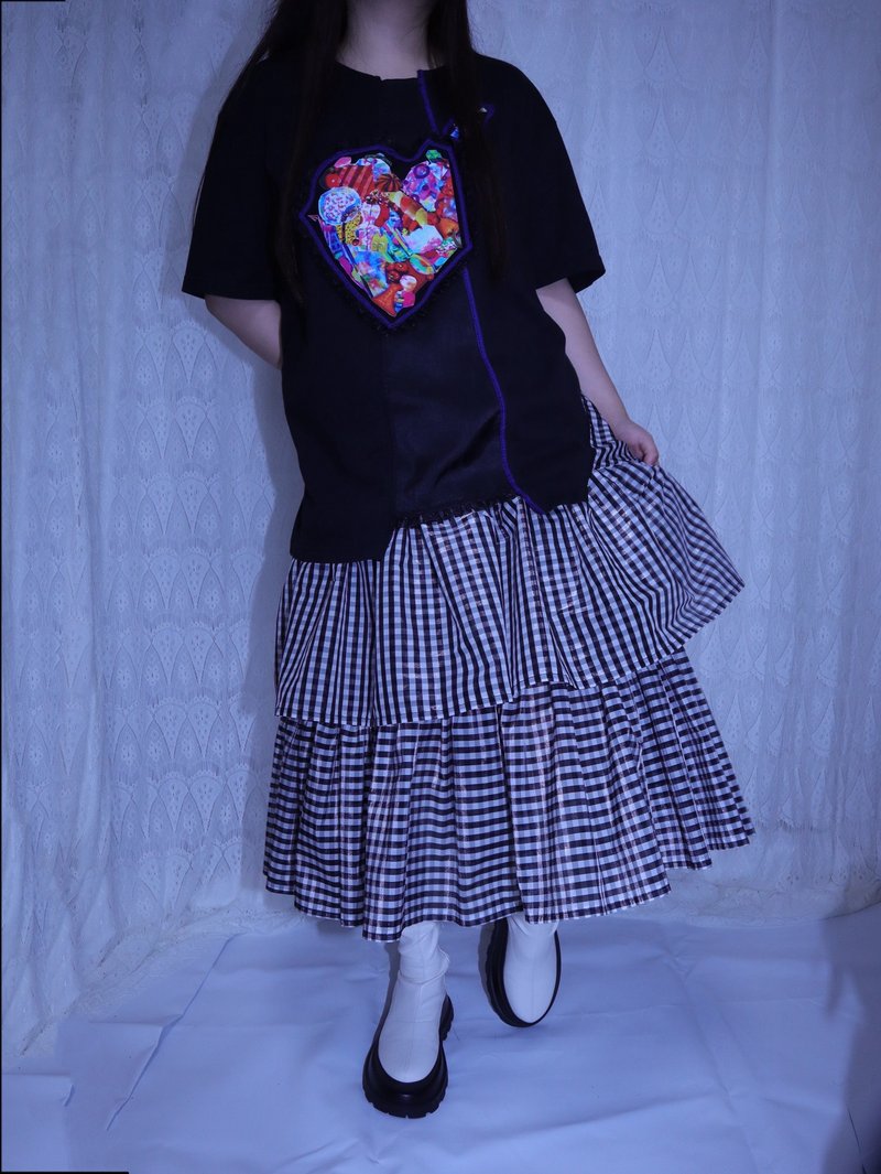 konoyonoharu联名设计改造上衣9015黑MEIKEIIN原创设计手作 - 女装上衣 - 其他材质 黑色