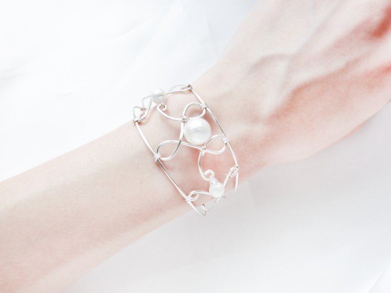 【巴洛克风】爱心珍珠款手镯 - 手链/手环 - 宝石 