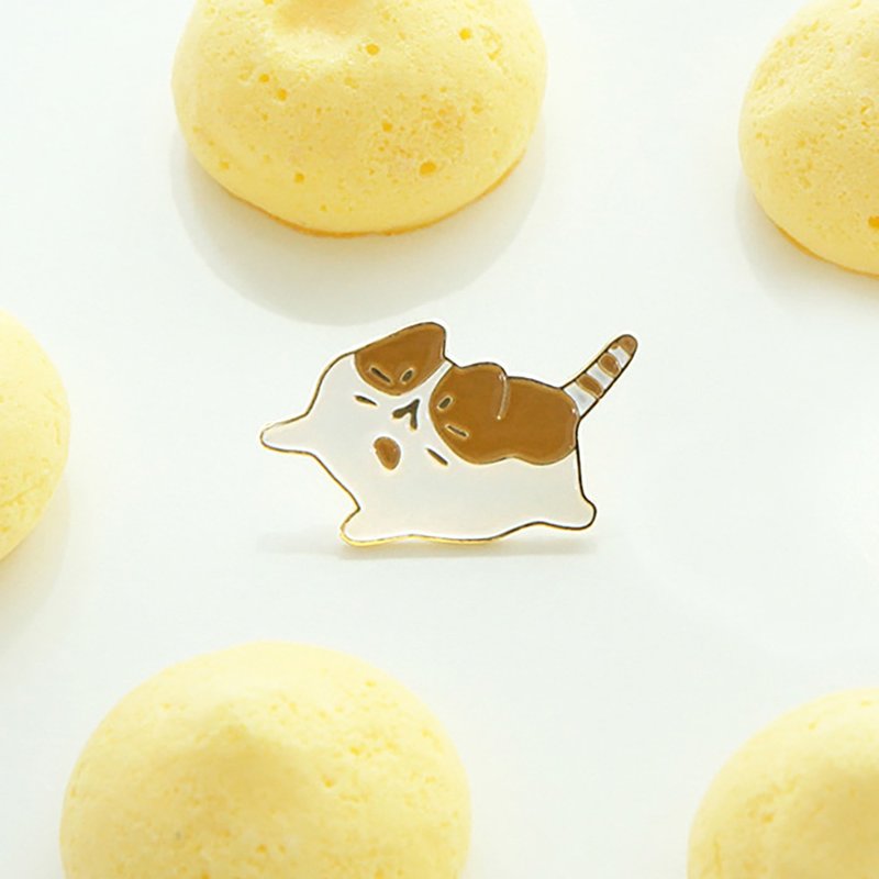 哈啰登登系列 造型别章 03.路易士 - 徽章/别针 - 其他金属 白色