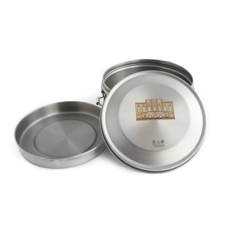 【惜物特惠-福利品】纯钛便当盒 铁路便当盒组 台南车站驿-附网袋 - 便当盒/饭盒 - 其他金属 银色