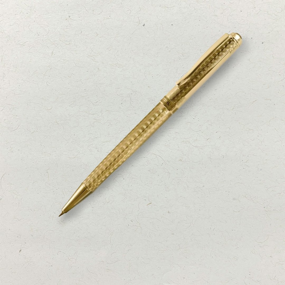 【PLATINUM】白金牌 双色笔尖金夹雕花原子笔 BKG-1200(原厂正货) - 圆珠笔/中性笔 - 其他金属 金色