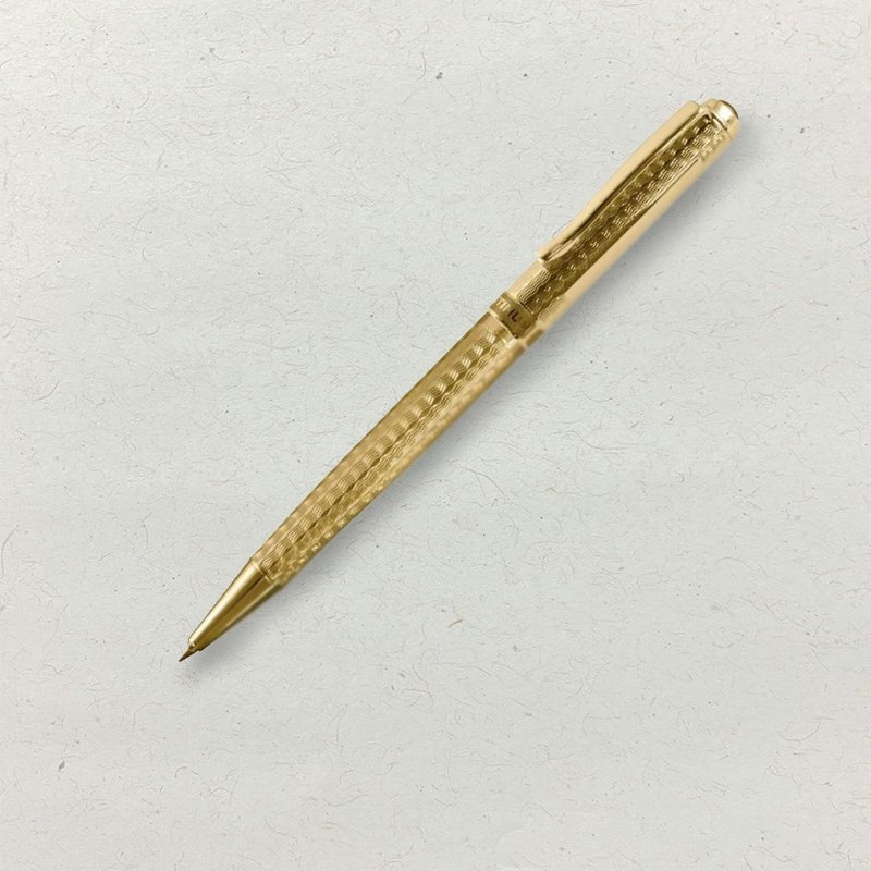 【PLATINUM】白金牌 双色笔尖金夹雕花原子笔 BKG-1200(原厂正货) - 圆珠笔/中性笔 - 其他金属 金色