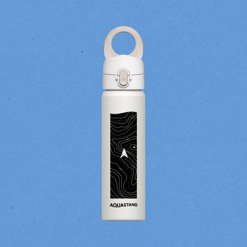 AquaStand磁吸水壶-不锈钢保温瓶|独家设计/登山指南(白) - 保温瓶/保温杯 - 不锈钢 多色