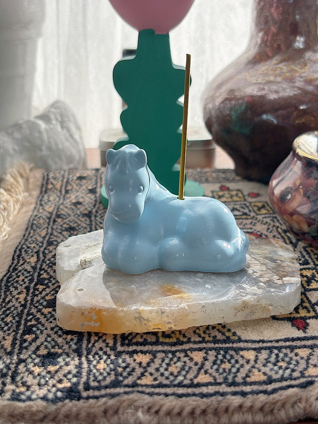 马型线香座 / naproom | 蓝 粉红 黄 - 摆饰 - 其他材质 