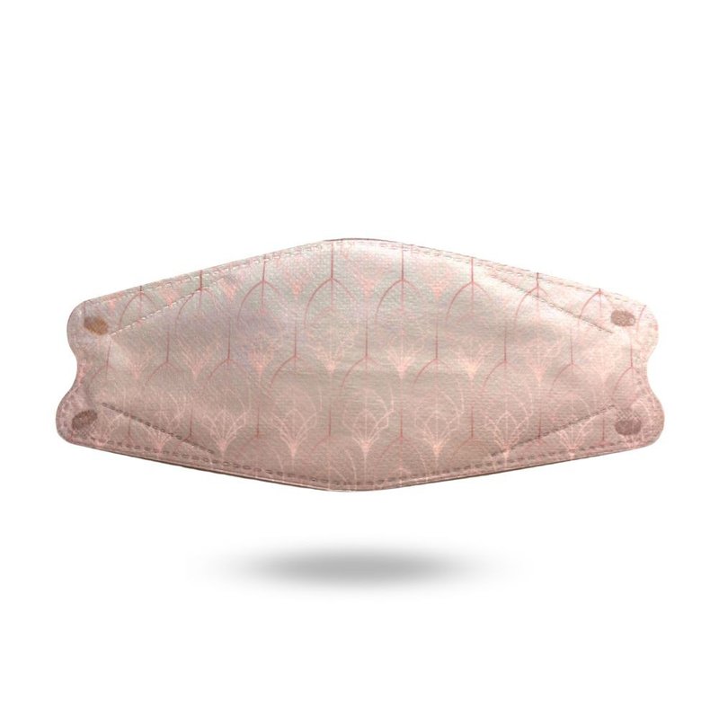 【AUROS光子天使】奈米光净化抗菌立体口罩10入X3盒~ 几何玫瑰 - 口罩 - 其他人造纤维 