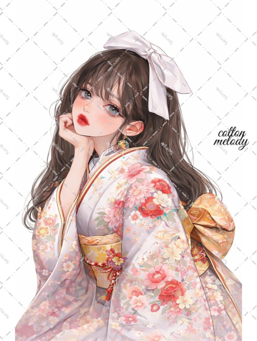 原创贴纸 no.7958 人物贴纸 原创贴纸 人物贴纸 女孩贴纸 原创人物贴纸 - 贴纸 - 纸 