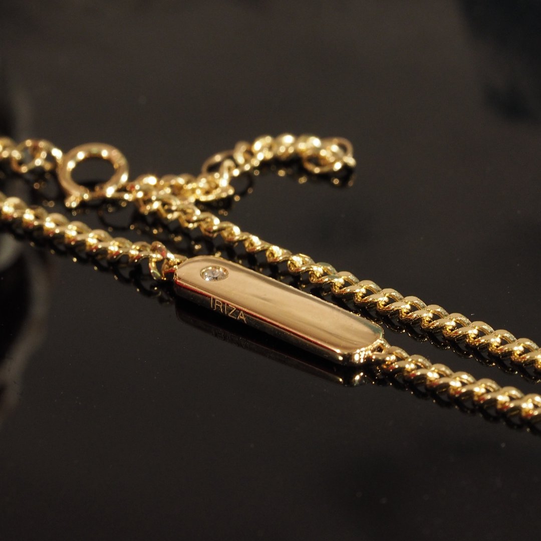 18K金钻石雕刻手链 18K Gold Diamond Engraving Bracelet - 手链/手环 - 贵金属 