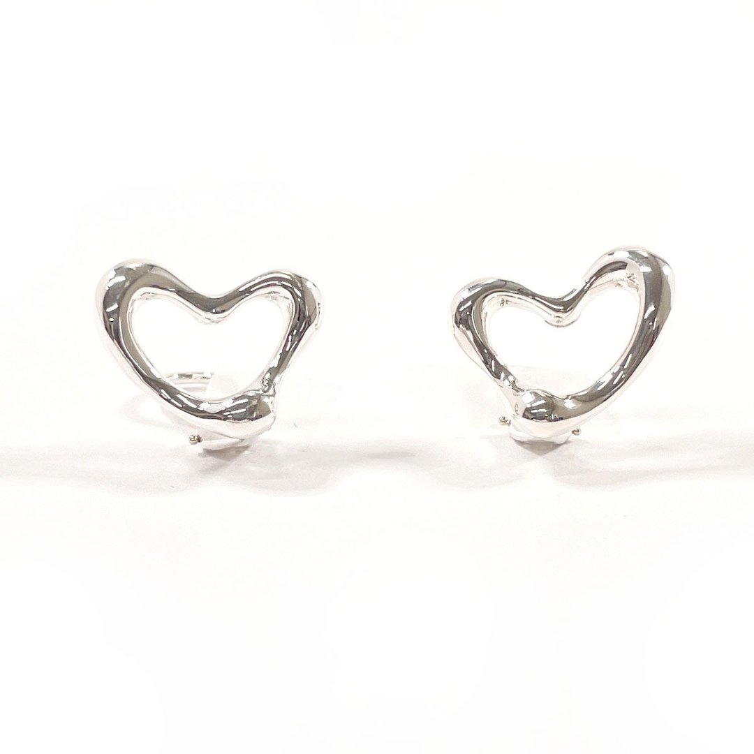 【日本直送 二手美品】Tiffany & Co. 经典 镂空心形 锁骨链 坠饰 925银 饰品 全新抛光处理 - 耳环/耳夹 - 纯银 银色