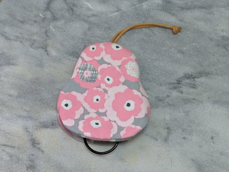 粉繁花 梨型钥匙包【k181212】 - 钥匙链/钥匙包 - 棉 多色