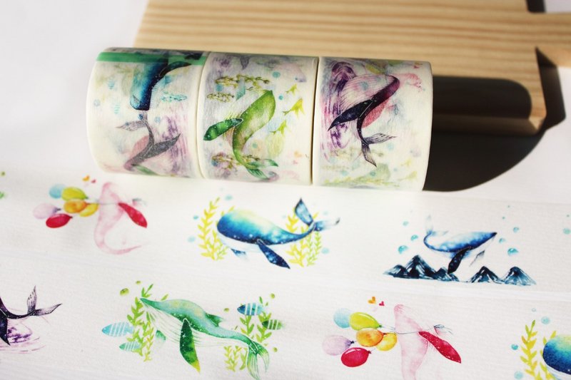 彩鲸一 - 纸胶带 - 纸 多色