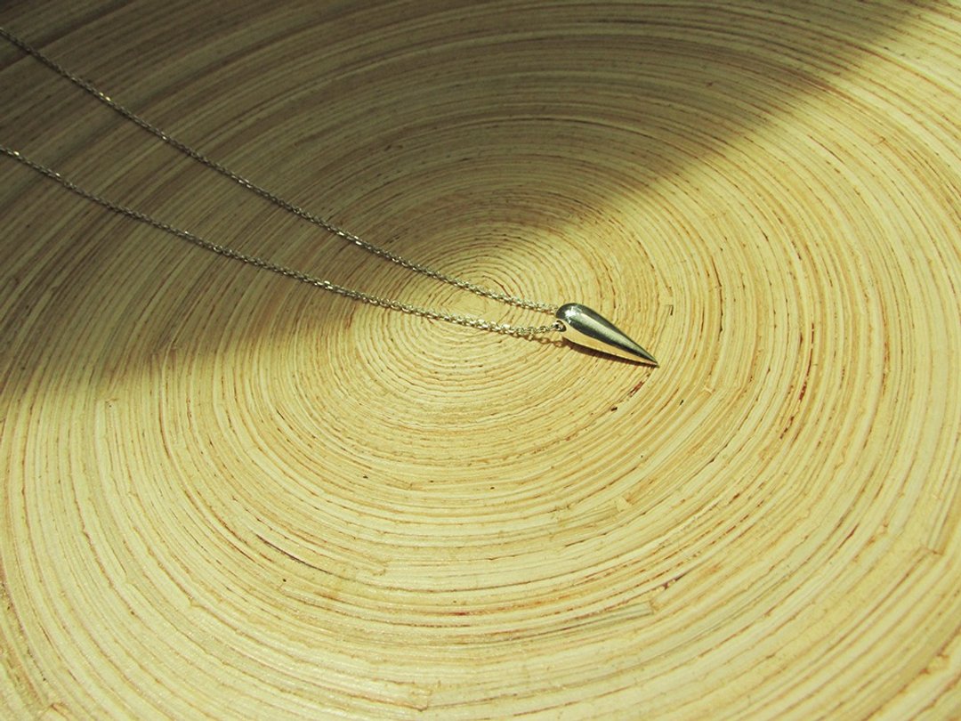 thorn necklace_牙刺项链 925银 设计师 微庞克 - 项链 - 银 银色