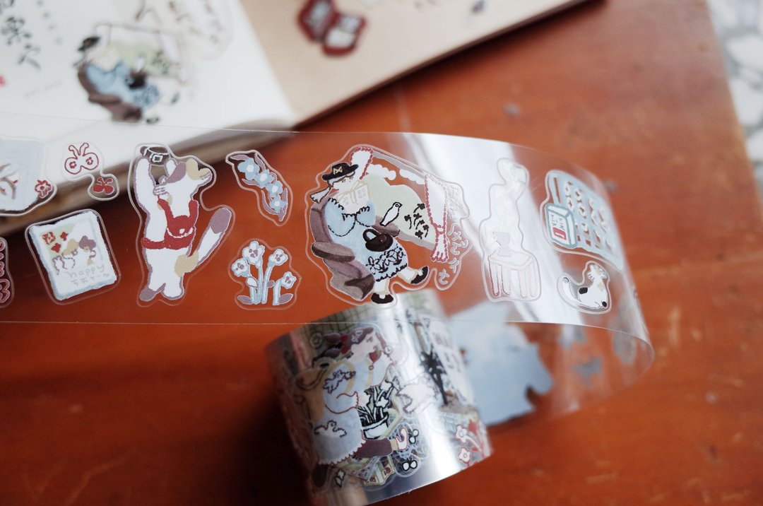 窗花小旅行 / 亮面 PET+ 割型 - 纸胶带 - 塑料 白色